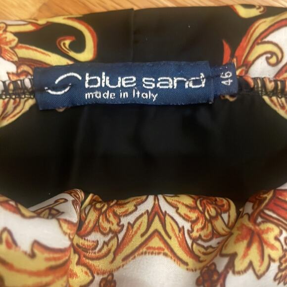 Blue Sand Italian Floral Paisley Sleeveless Blouse - L - Picture 6 of 7